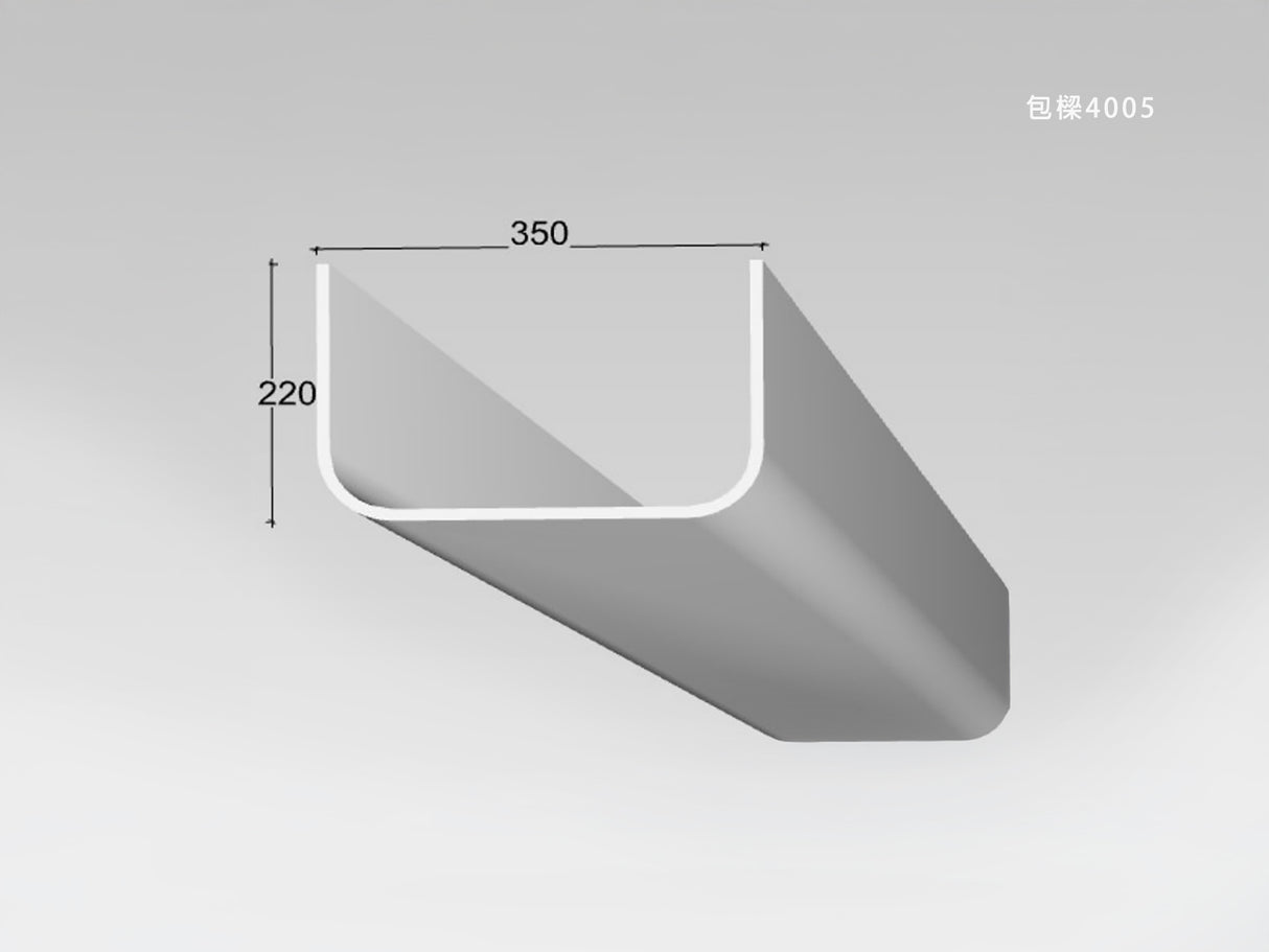 350 x 220 mm LED Channel _ GRG Panel Series _ Model _ 包樑4005
