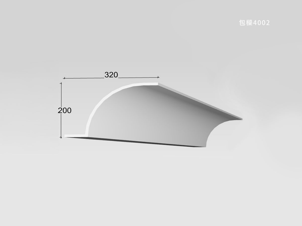 320 x 200 mm LED Channel _ GRG Panel Series _ Model _ 包樑4002
