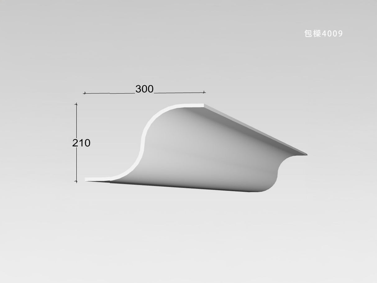 300 x 210 mm LED Channel _ GRG Panel Series _ Model _ 包樑4009