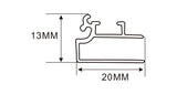 2x1.3 cm LED Channel  _UTL Series_Model(YX)_ 2cm 菱形鋁型材