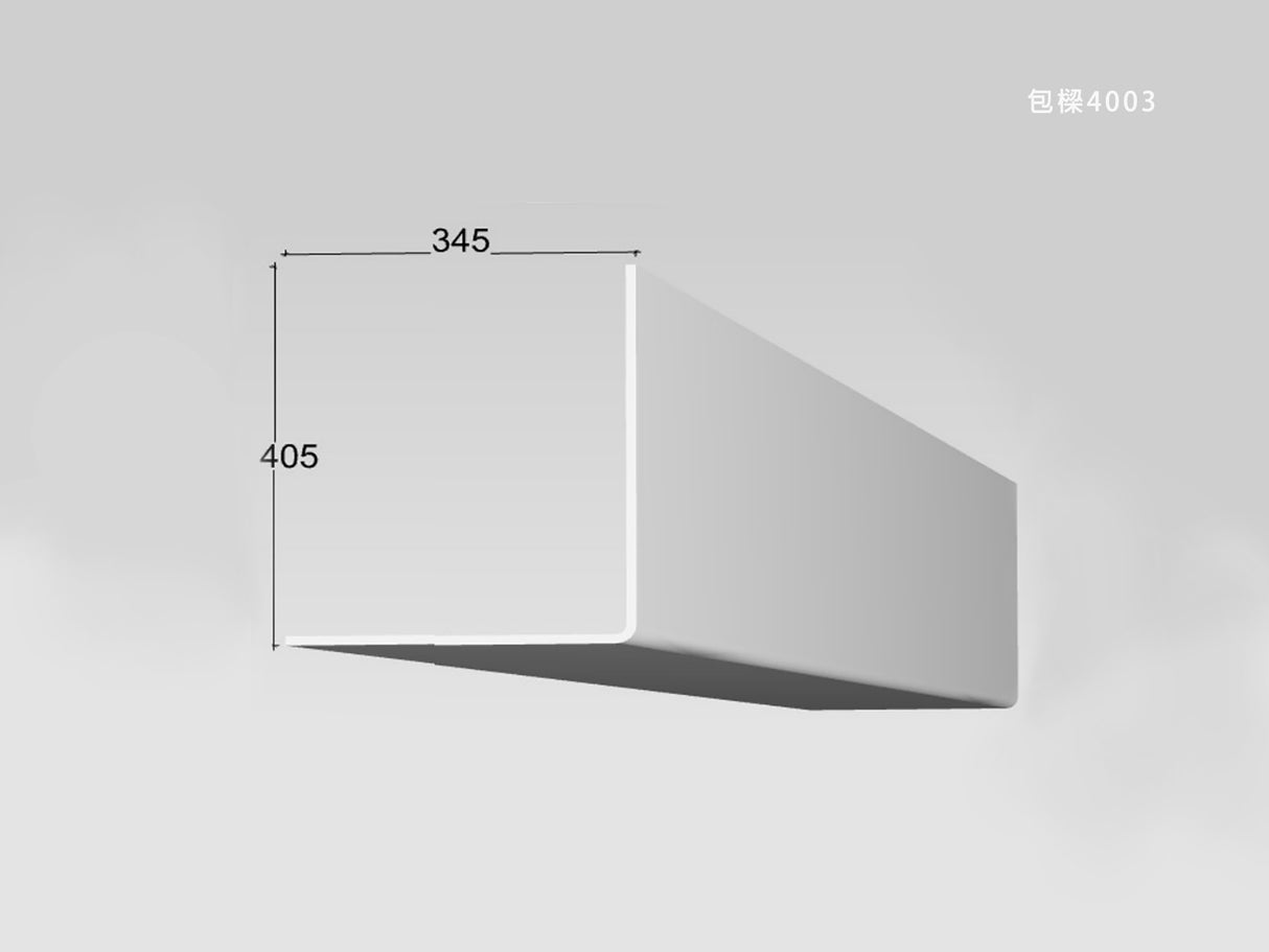 345 x 405 mm LED Channel _ GRG Panel Series _ Model _ 包樑4003