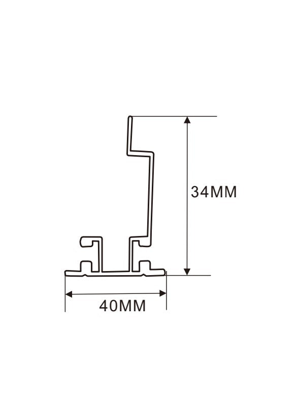 3.4 cm LED Channel _MLB Series_ Model(YX)_ 3.4公分雙面磁吸燈箱