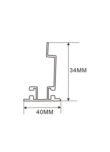 3.4 cm LED Channel _MLB Series_ Model(YX)_ 3.4公分雙面磁吸燈箱