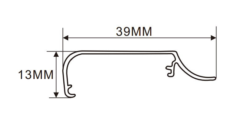 3.5x4 cm LED Channel  _UTL Series _ Model(YX)_ 3.5x4cm弧面鋁型材（弧蓋系列）