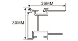 3.5x4 cm LED Channel  _UTL Series _ Model(YX)_ 3.5x4cm弧面鋁型材（弧蓋系列）