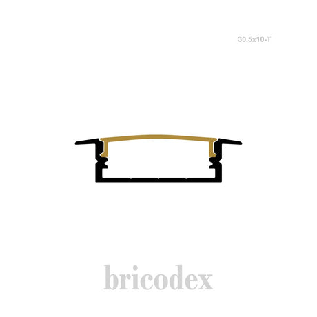 30.5x10 mm  LED Channel _ SML Series _ Model(HL) _ 30.5x10-T
