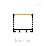 35x35 mm LED Channel _ SML Series _ Model(HL) _ 35x35-B