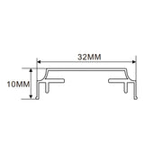 32x10mm LED Channel _VFL Series_ Model(YX)_ 3公分雙面组合燈箱料