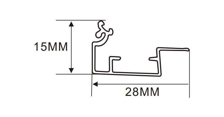 3cm LED Channel _UTL Series _ Model(YX)_ 3cm內角碼C型鋁型材
