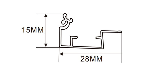 3cm LED Channel _UTL Series _ Model(YX)_ 3cm內角碼C型鋁型材