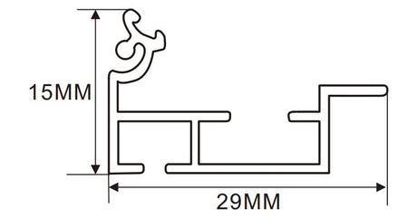 3cm LED Channel  _UTL Series _ Model(YX)_ 3cm內角碼超薄燈箱