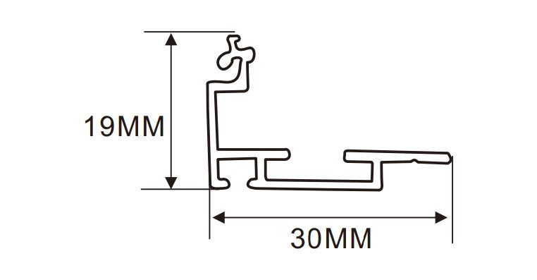 3cm LED Channel  _UTL Series _ Model(YX)_ 3公分弧形超薄燈箱