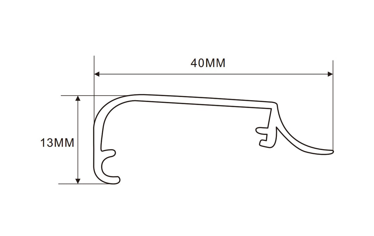 4.5x4 cm LED Channel  _UTL Series _ Model(YX)_ 4.5x4公分超薄燈箱