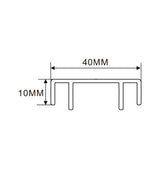 40x10mm LED Channel _VFL Series_ Model(YX)_ 4公分折彎吸塑燈箱料