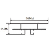 40×15mm  LED Channel _SEG Series_ Model(YX)_ 4分雙面卡布燈箱料