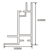 30×40mm  LED Channel _SEG Series_ Model(YX)_ 4公分單面卡布B款燈箱料