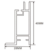 28×40mm  LED Channel _SEG Series_ Model(YX)_ 4公分單面卡布C款燈箱料