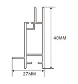 27×40mm  LED Channel _SEG Series_ Model(YX)_ 4公分單面卡布D款燈箱料