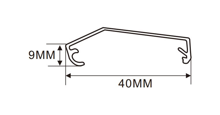 4cm LED Channel _UTL Series _ Model(YX)_ 4cm 斜蓋超薄燈箱