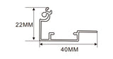 4cm LED Channel _UTL Series _ Model(YX)_ 4cm 斜蓋超薄燈箱