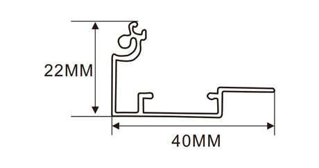 4cm LED Channel _UTL Series _ Model(YX)_ 4cm 斜蓋超薄燈箱