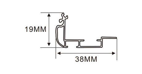 4cm LED Channel _UTL Series _ Model(YX)_ 4公分雙臂款超薄燈箱