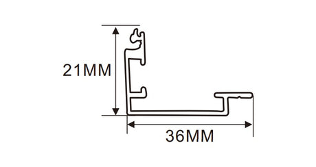 4cm LED Channel _UTL Series _ Model(YX)_ 4公分農⾏單面超薄燈箱