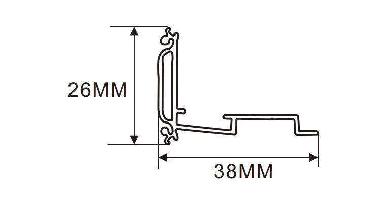 4cm LED Channel _UTL Series _ Model(YX)_ 4公分雙面超薄（雙臂款）燈箱