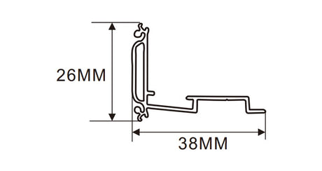 4cm LED Channel _UTL Series _ Model(YX)_ 4公分雙面超薄（雙臂款）燈箱