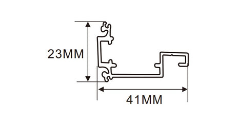 4cm LED Channel _UTL Series _ Model(YX)_ 4公分農行雙面超薄燈箱
