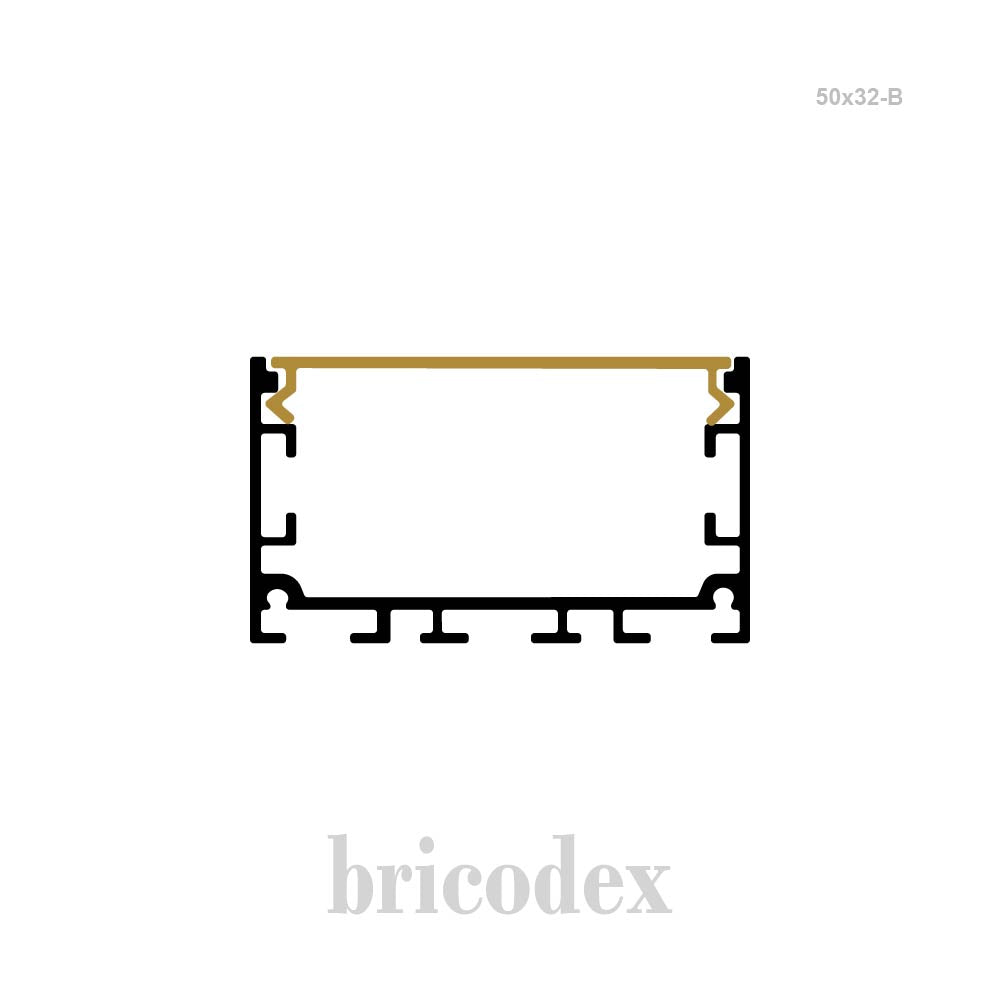 50x32 mm LED Channel _ SML Series _ Model(HL) _ 50x32-B