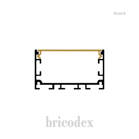 50x32 mm LED Channel _ SML Series _ Model(HL) _ 50x32-B
