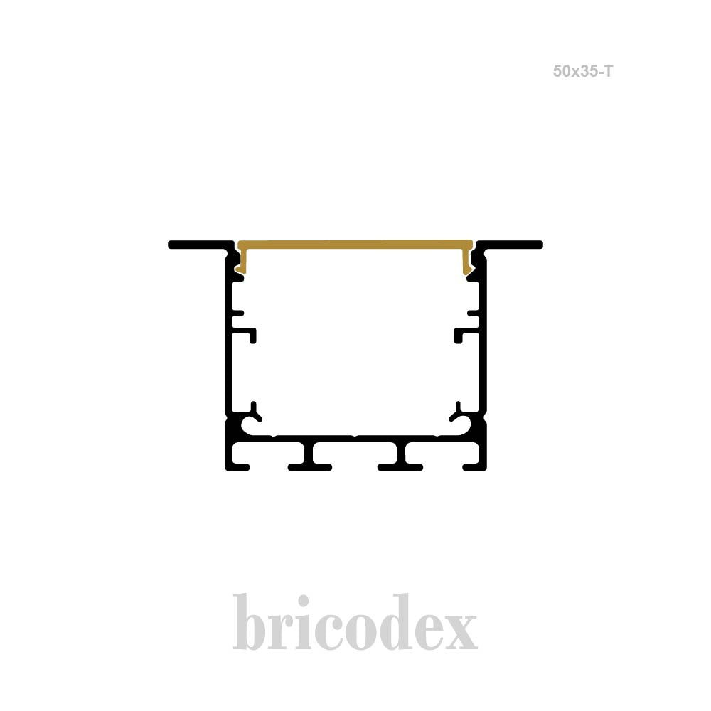 50x35 mm LED Channel _ SML Series _ Model(HL) _ 50x35-T