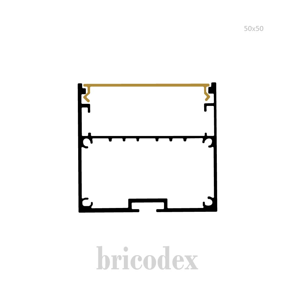 50x50 mm LED Channel _ SML Series _ Model(HL) _ 50x50