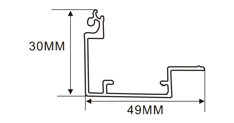 4cm LED Channel _UTL Series _ Model(YX)_ 5公分A款超薄燈箱