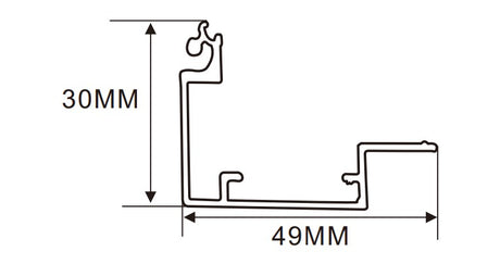 4cm LED Channel _UTL Series _ Model(YX)_ 5公分A款超薄燈箱