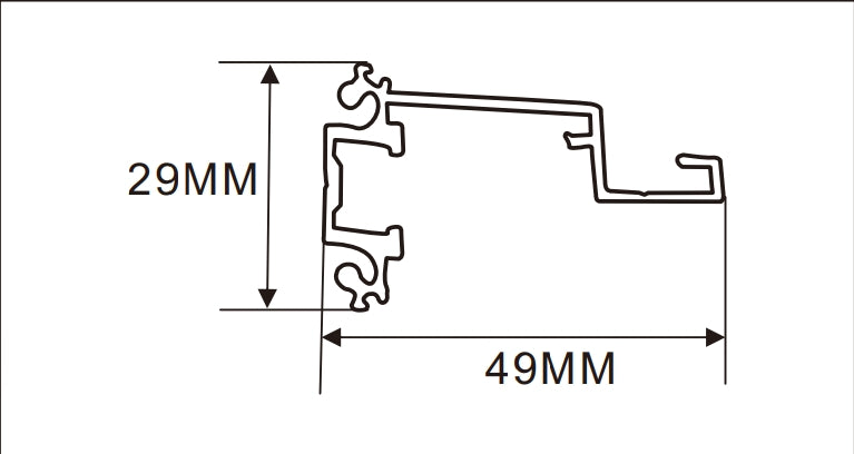5cm LED Channel _UTL Series _ Model(YX)_ 5cm 雙面超薄燈箱
