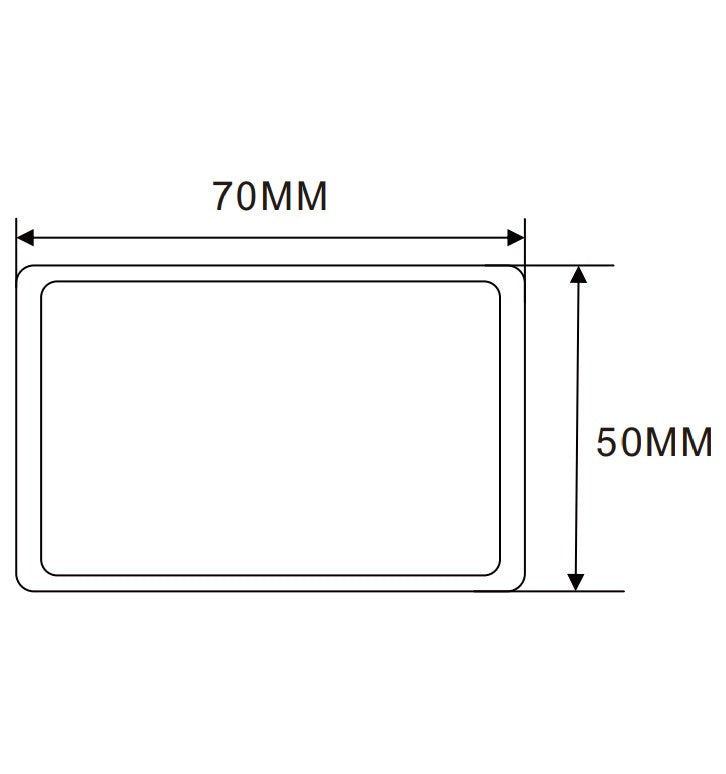 70×50mm  LED Channel _BLP Series_ Model(YX)_ 5x7⽅管燈箱料