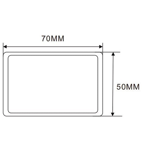 70×50mm  LED Channel _BLP Series_ Model(YX)_ 5x7⽅管燈箱料