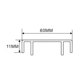 60x11mm LED Channel _VFL Series_ Model(YX)_ 6公分折彎吸塑燈箱料
