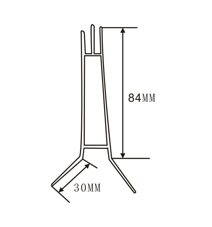 84×30mm  LED Channel _SEG Series_ Model(YX)_ 6公分卡布無邊包柱燈箱料
