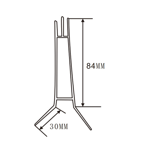 84×30mm  LED Channel _SEG Series_ Model(YX)_ 6公分卡布無邊包柱燈箱料