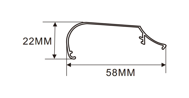 6cm LED Channel _UTL Series _ Model(YX)_ 6公分超薄燈箱料