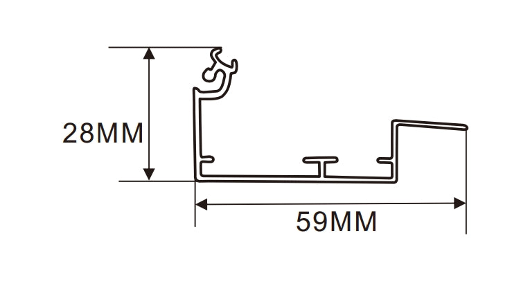 6cm LED Channel _UTL Series _ Model(YX)_ 6公分超薄燈箱料