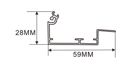 6cm LED Channel _UTL Series _ Model(YX)_ 6公分超薄燈箱料