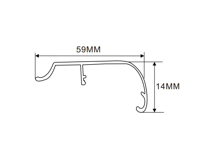 60×51mm LED Channel _FLP Series_ Model(YX)_ 6x6拉布燈箱料