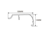60×51mm LED Channel _FLP Series_ Model(YX)_ 6x6拉布燈箱料