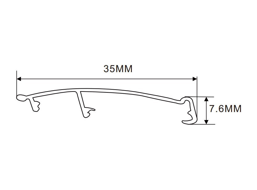 35×7.6mm LED Channel _BLP Series_ Model(YX)_ 7x3.5移動宣傳欄燈箱料