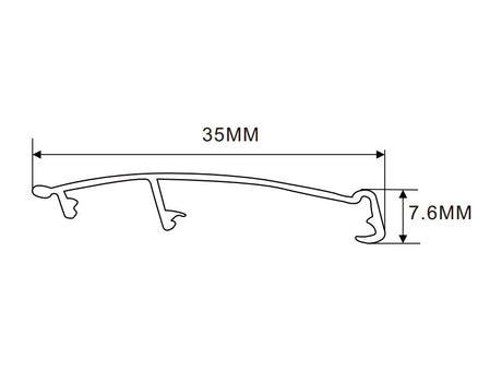 35×7.6mm LED Channel _BLP Series_ Model(YX)_ 7x3.5移動宣傳欄燈箱料