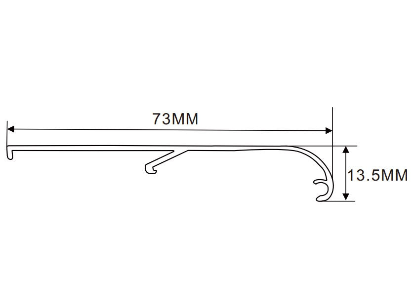 82.5×56mm LED Channel _FLP Series_ Model(YX)_ 8.5高側拉布燈箱料